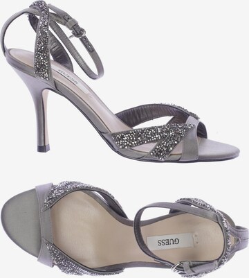 GUESS Sandals & High-Heeled Sandals in 36 in Grey: front