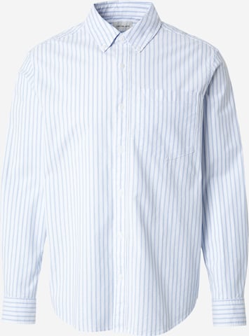 Calvin Klein Jeans - Regular Fit Camisa 'CLASSIC' em azul: frente