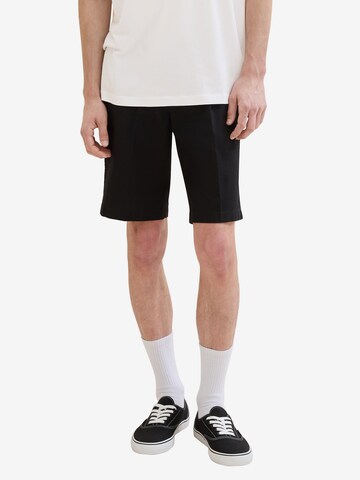 TOM TAILOR DENIM Loosefit Shorts in Schwarz: predná strana