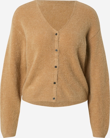MSCH COPENHAGEN Knit cardigan 'Milania Hope' in Brown: front