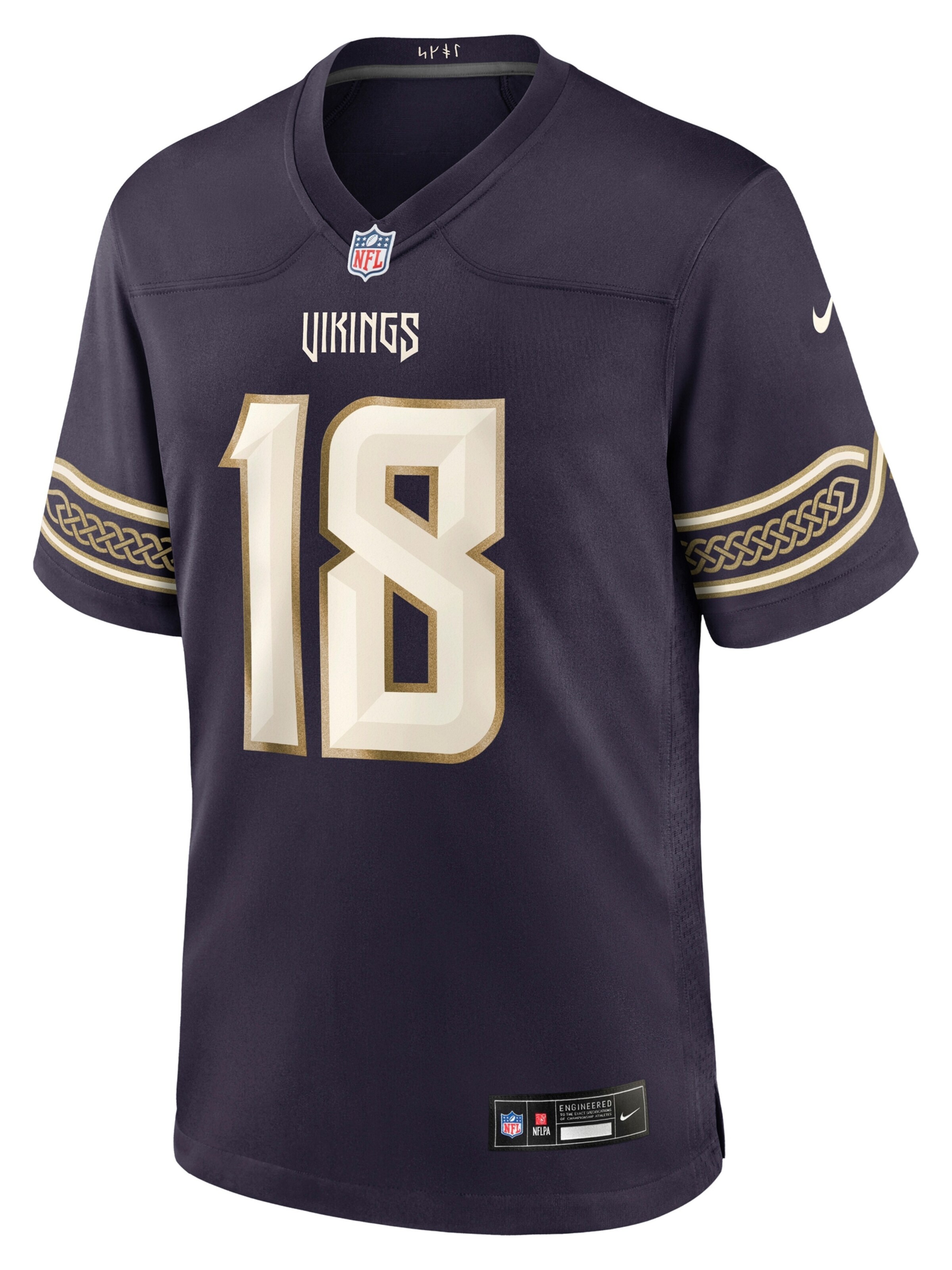 NIKE Jersey 'Minnesota Vikings Nike Rivalries NFL Jefferson 18' in Purple: front