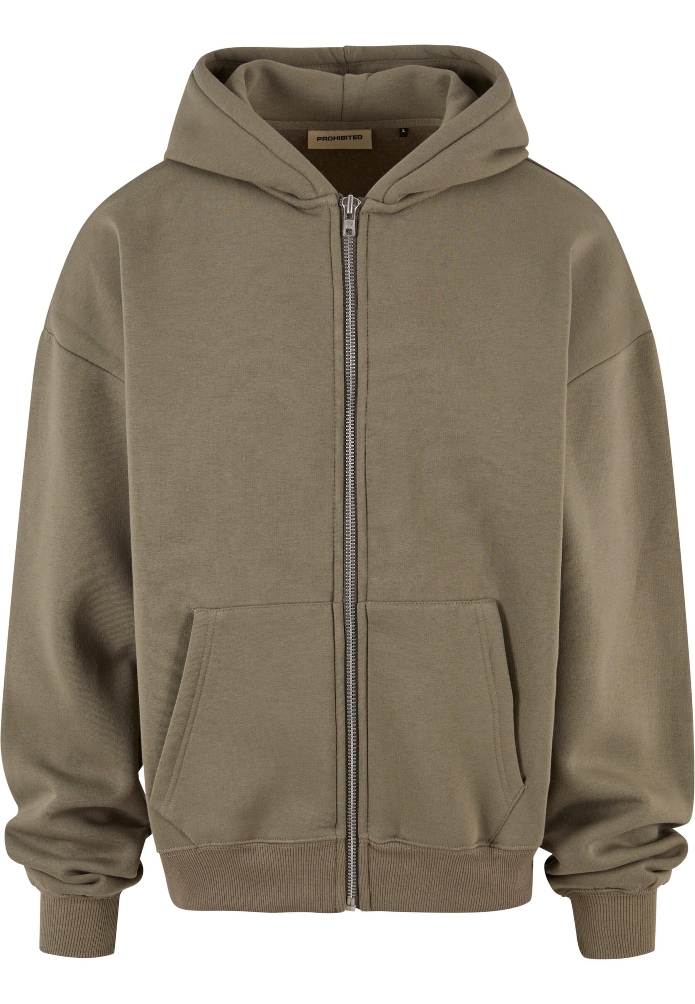 Giacca di felpa di Prohibited in verde: frontale