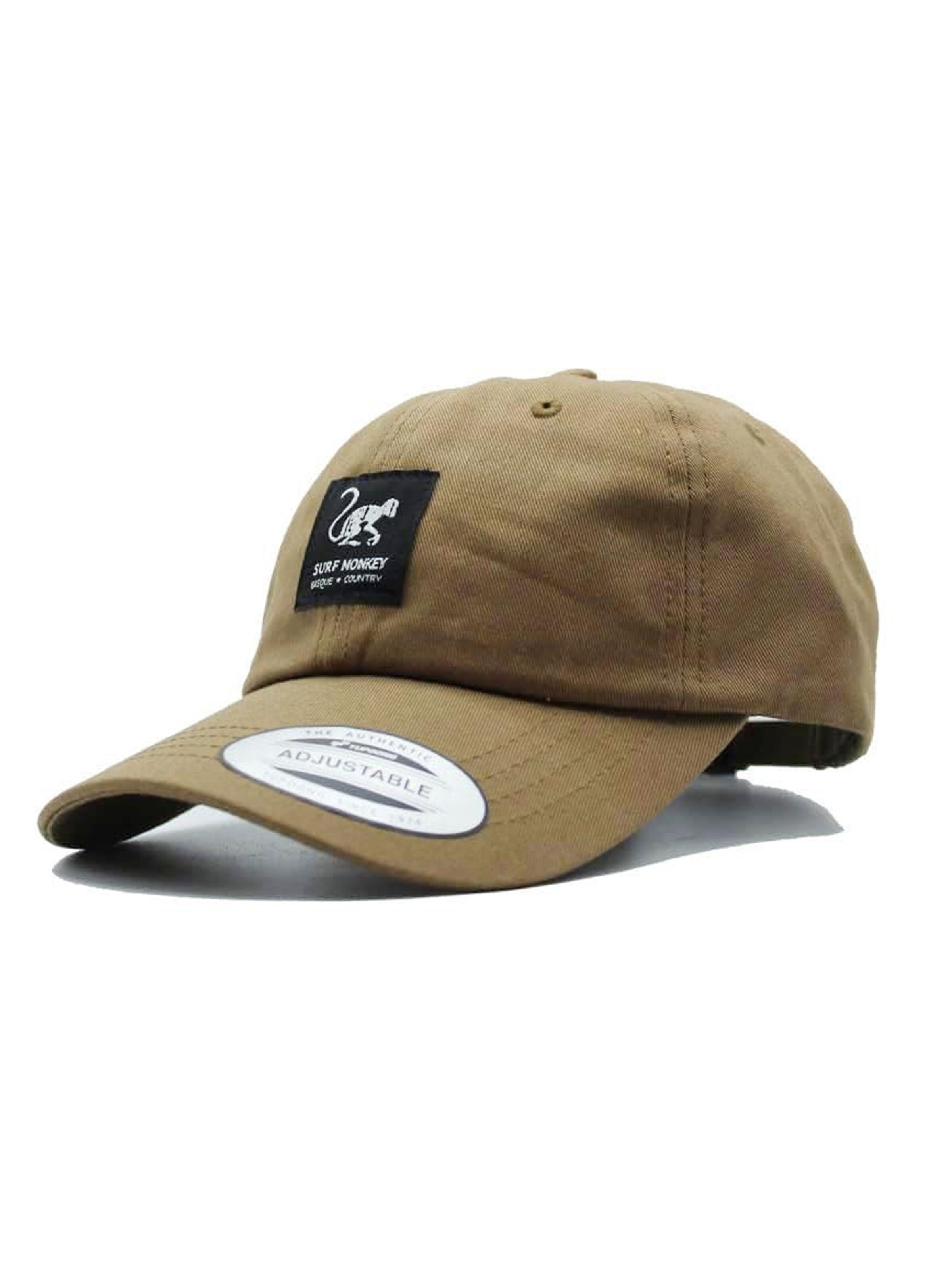 Surf Monkey Athletic Cap in Brown: front