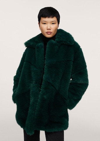 MANGO Zimní kabát 'Purpurin' – zelená: přední strana