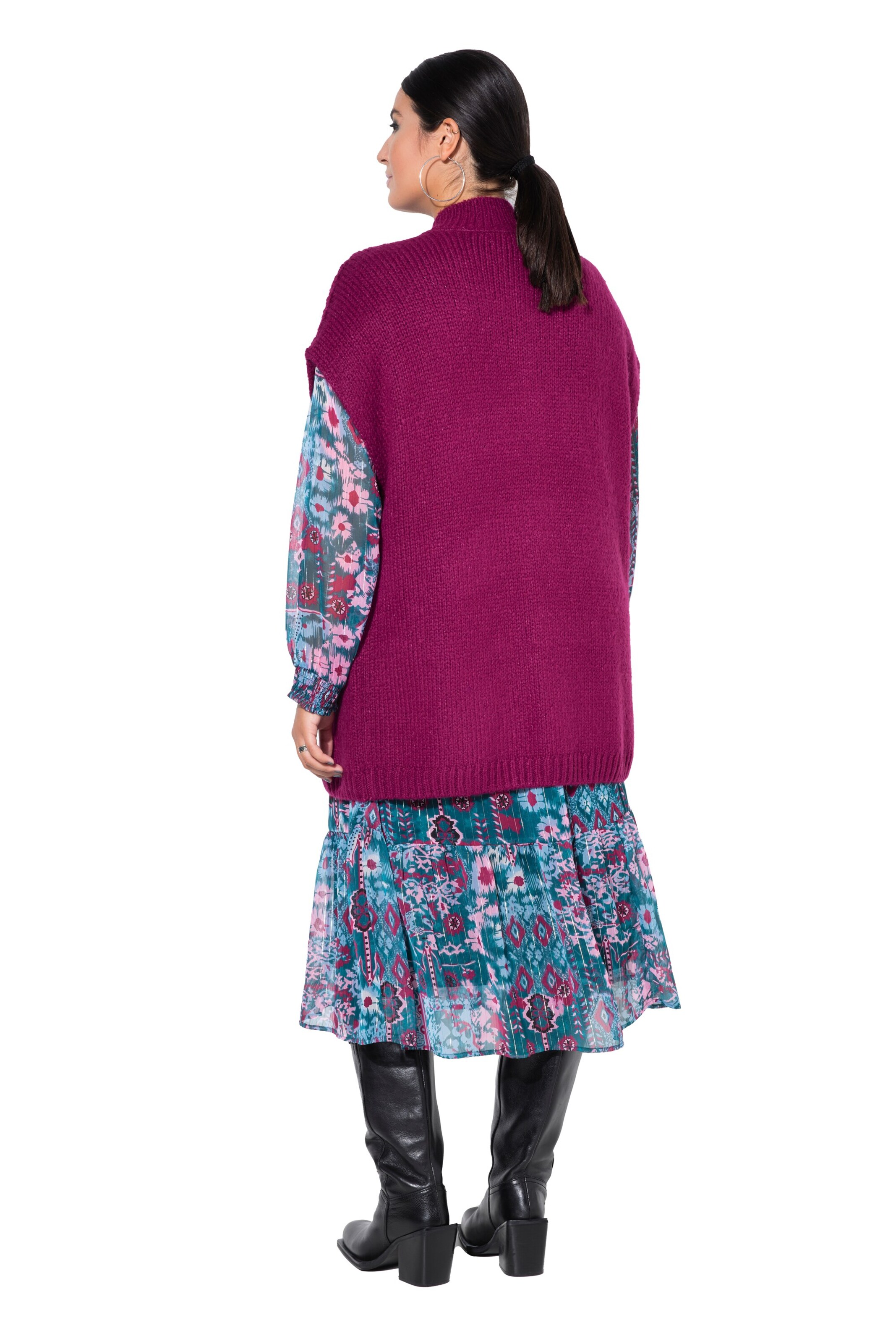 Studio Untold Knit Cardigan in Pink