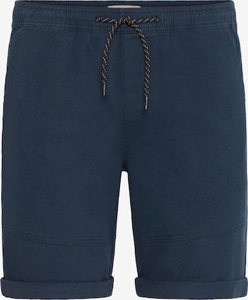 !Solid Chino trousers 'HENK' in Blue: front