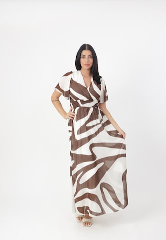 Elara Kleid in Braun