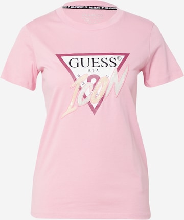 Tricou de la GUESS pe roz: față