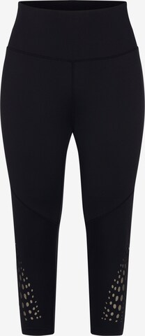 Ulla Popken Skinny Leggings in Black: front