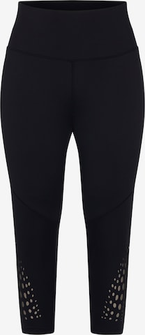 Ulla Popken Skinny Leggings in Black: front