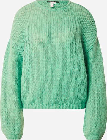 QS Sweter w kolorze zielony: przód