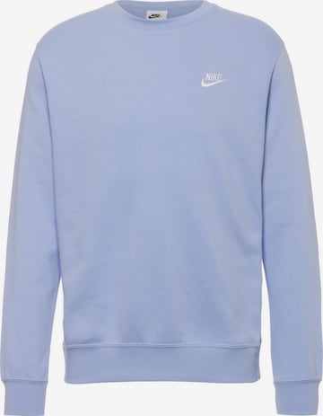 mėlyna Nike Sportswear Megztinis be užsegimo 'Club Fleece': priekis