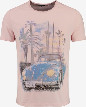 Key Largo T-Shirt 'MT PALM BEACH' in Pink: predná strana