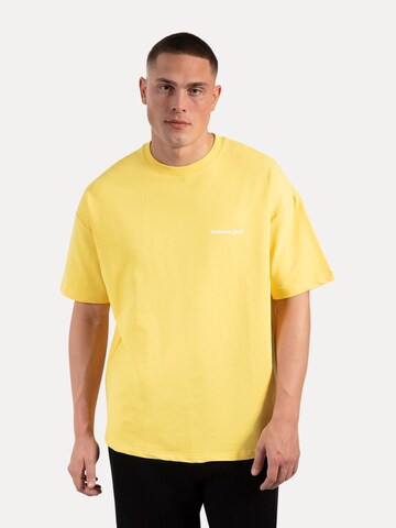 T-Shirt Smilodox en jaune : devant
