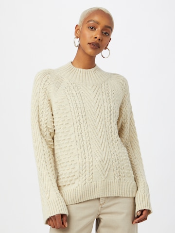 modström Sweater 'Minnie' in Beige: front