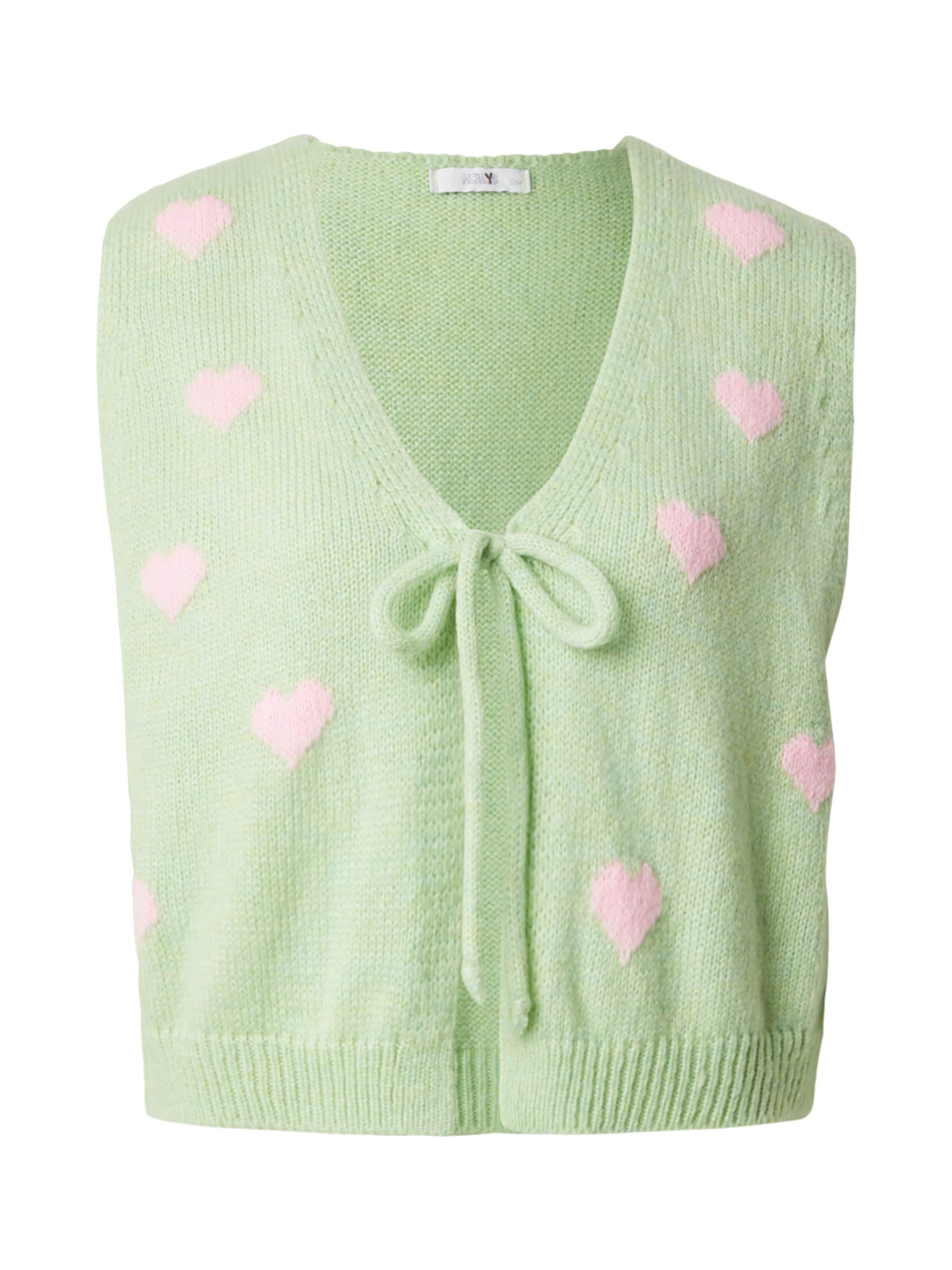 Hailys Knitted vest 'Vi44ola' in Green: front
