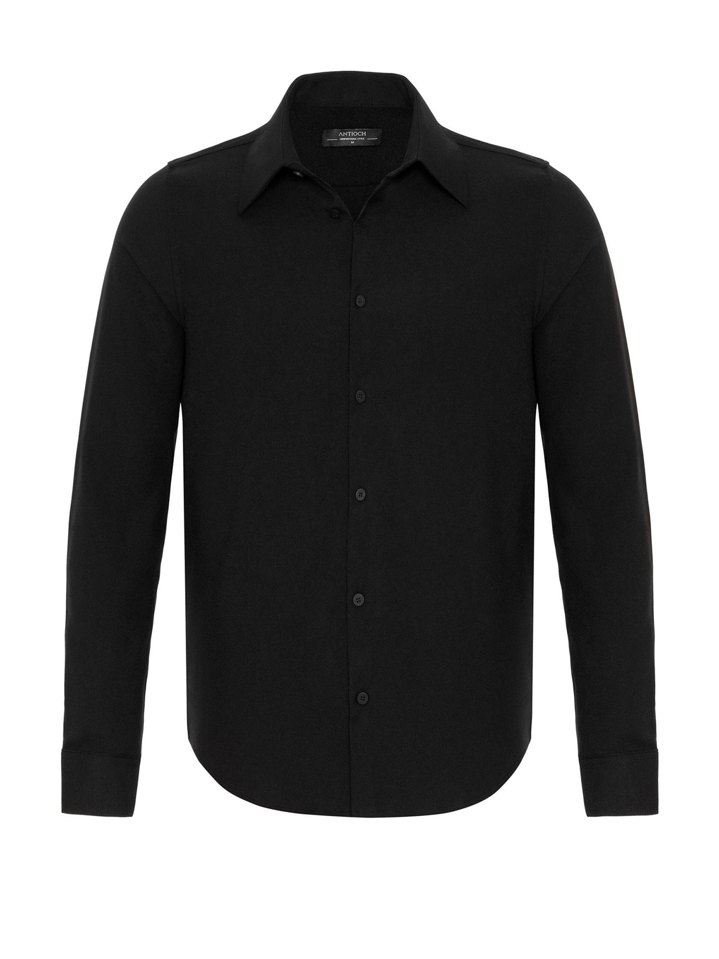 Antioch Regular fit Πουκάμισο σε μαύρο: μπροστά
