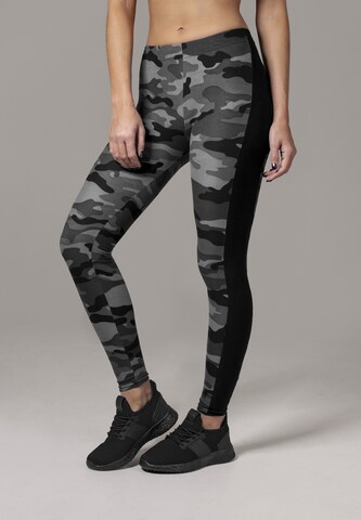 Urban Classics Skinny Leggings in Grey: front