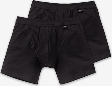 SCHIESSER - Boxers 'Authentic' em preto: frente