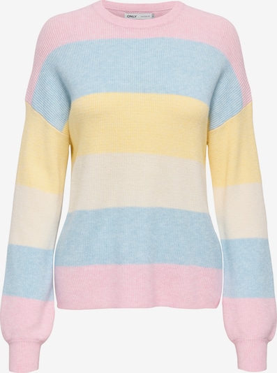 Megztinis 'ONLAtia' iš ONLY, spalva – gelsvai pilka spalva / šviesiai mėlyna / pastelinė geltona / rožių spalva, Prekių apžvalga