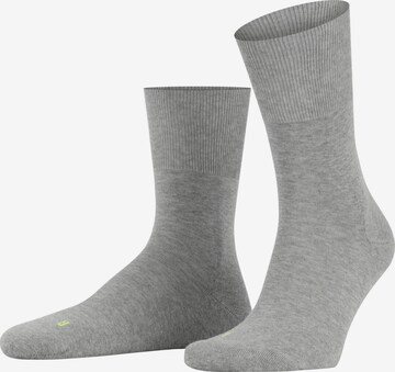 FALKE Socken 'Run' in Grau: Vorderseite