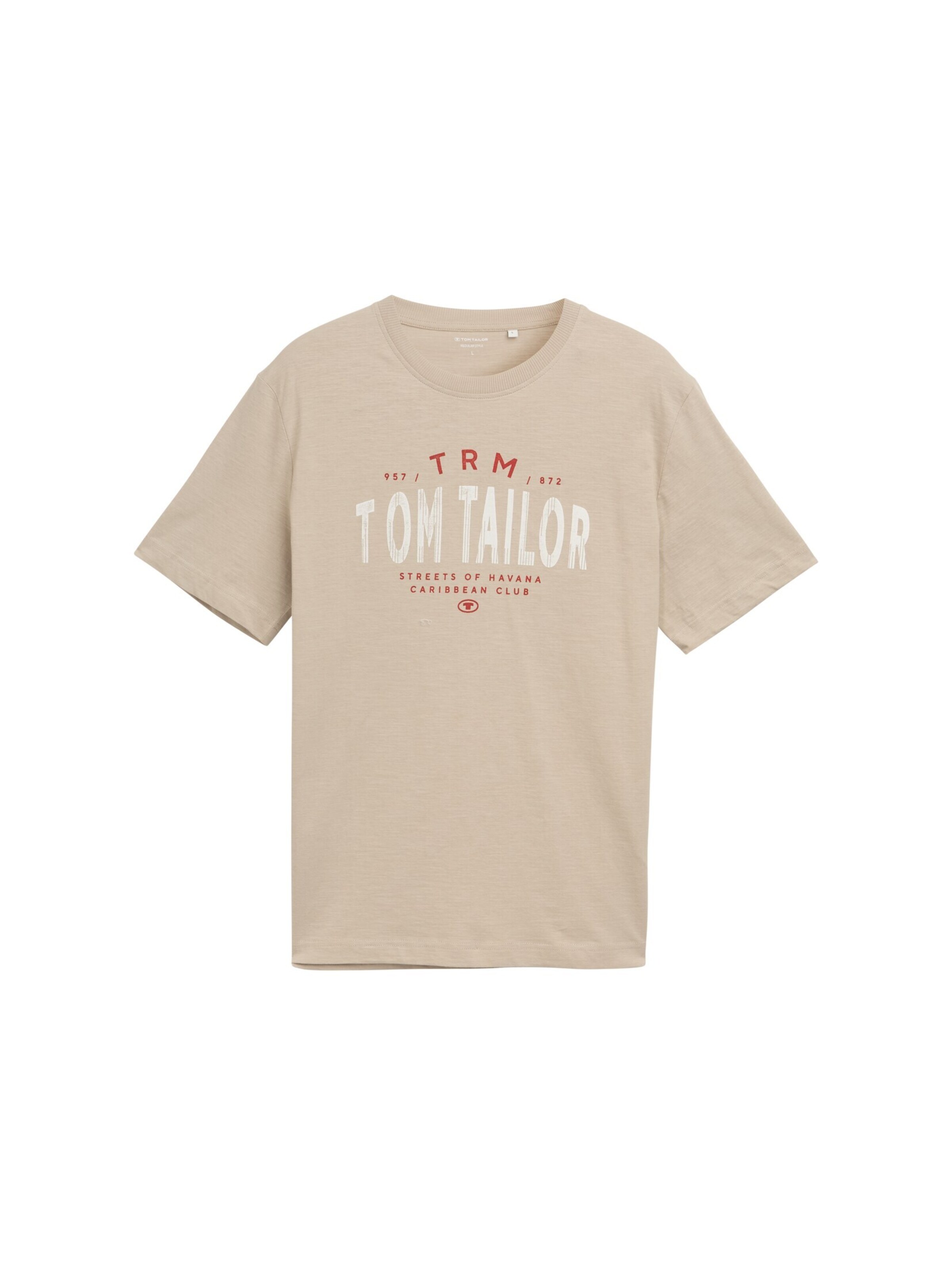 TOM TAILOR Shirt in Beige: front