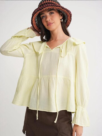 Camicia da donna di MixRay in giallo
