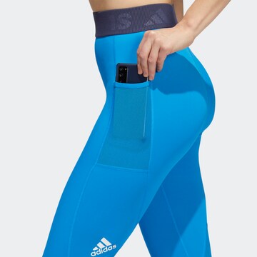 ADIDAS SPORTSWEAR Skinny Sporthose in Blau