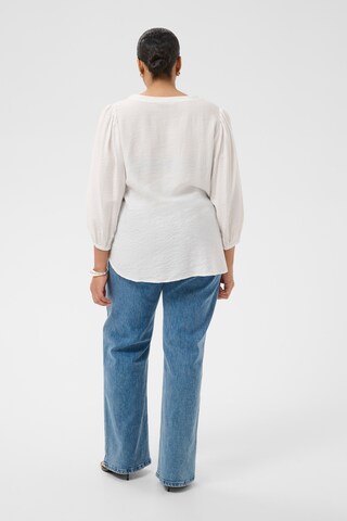 KAFFE CURVE Blouse in White