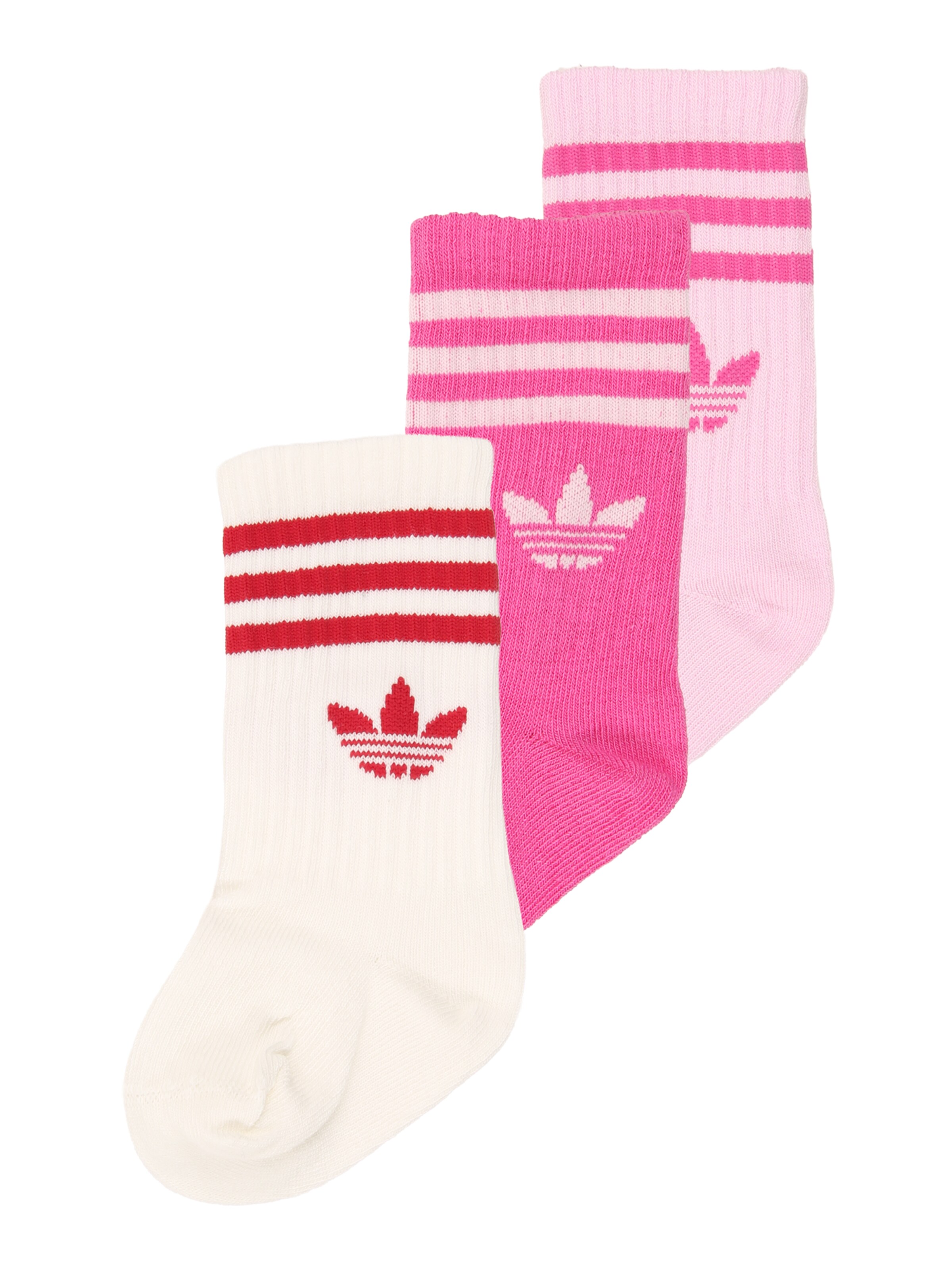 Chaussettes 'CREW SOCK 3P' ADIDAS ORIGINALS en violet : devant