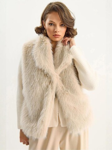 Bianco Lucci Bodywarmer in Beige