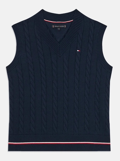 TOMMY HILFIGER Vest 'COTTON CABLE GLOBAL STRIPE' in marine blue, Item view