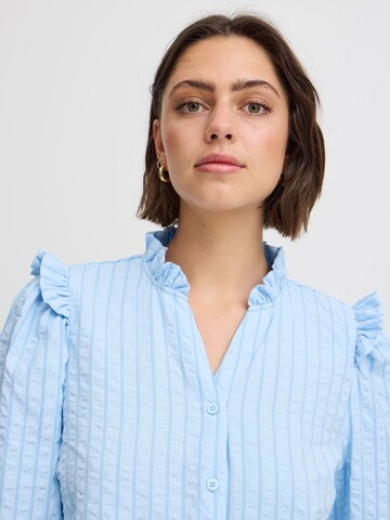 ICHI - Blusa 'Sanja' en azul