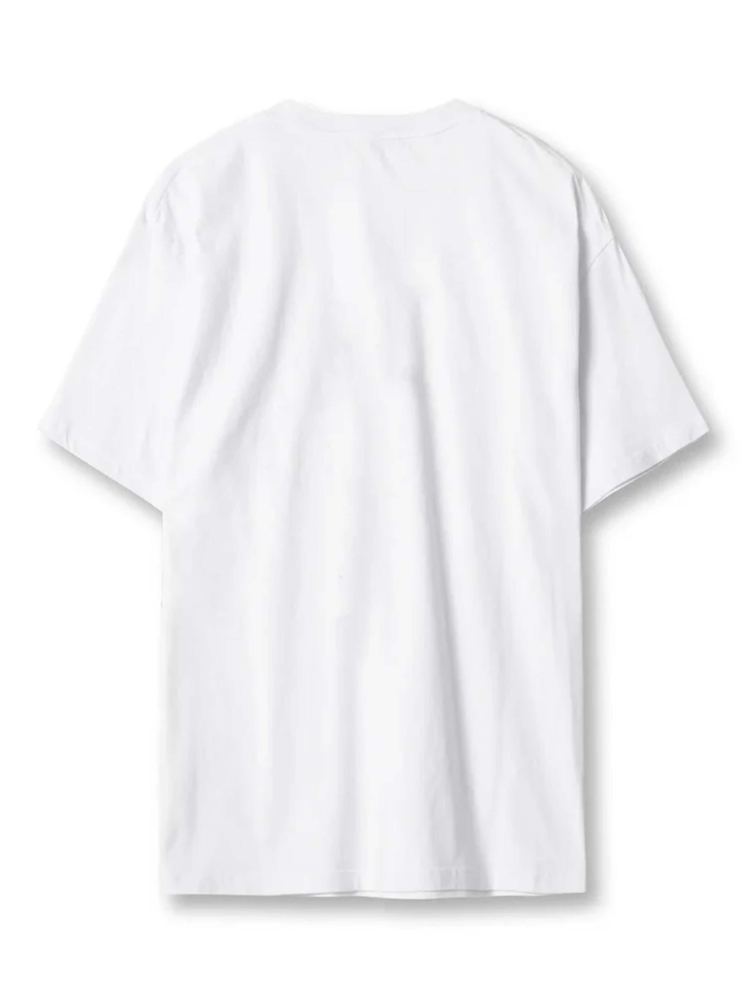 Lowkey T-shirt 'T-Shirt Plain Tee Overzised Shirt' i vit