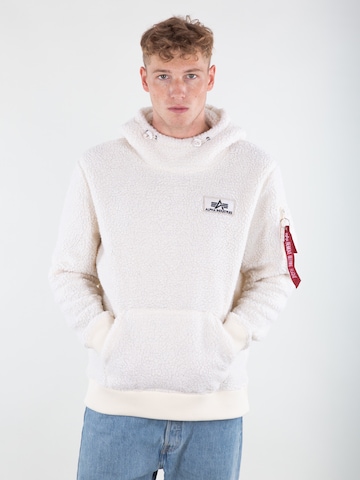 ALPHA INDUSTRIES Sweatshirt in Weiß: predná strana