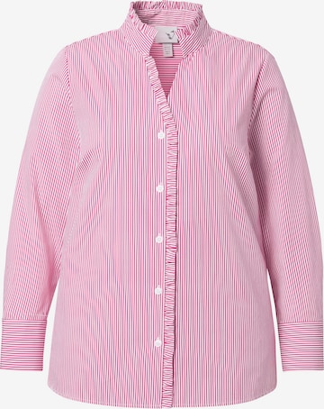 Ulla Popken Blouse in Roze: voorkant
