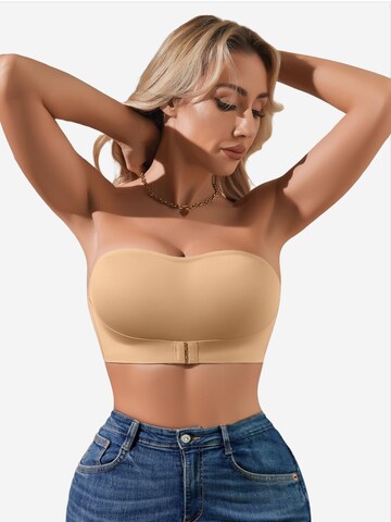 SHARICCA Bralette Bra 'SHARICCA Front-Closure Wireless Strapless Bra' in Green