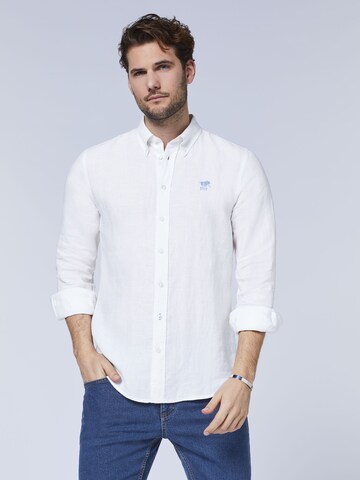 Polo Sylt Regular fit Button Up Shirt in White: front