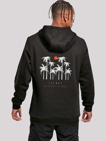 Pull-over 'Escape Discover the World Palm Trees White' F4NT4STIC en noir