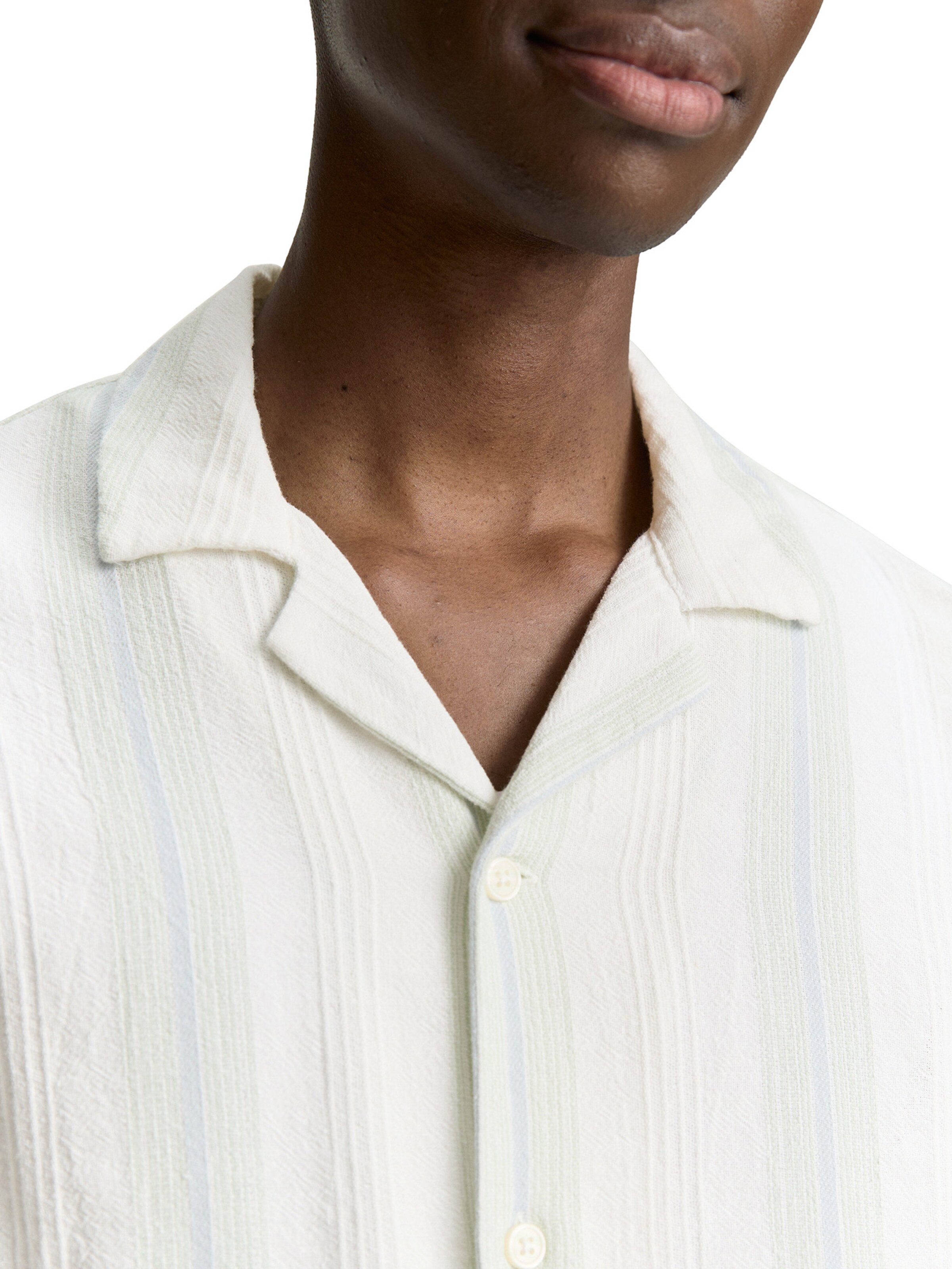 TOM TAILOR DENIM Regular Fit Hemd in Weiß