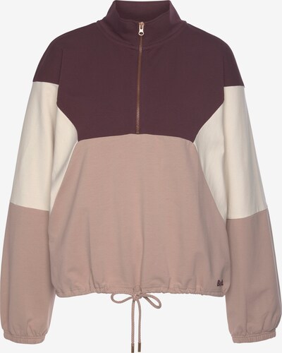 BENCH Sweatshirt in beige / rosa / rotviolett, Produktansicht