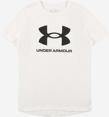 T-Shirt fonctionnel UNDER ARMOUR en blanc : devant