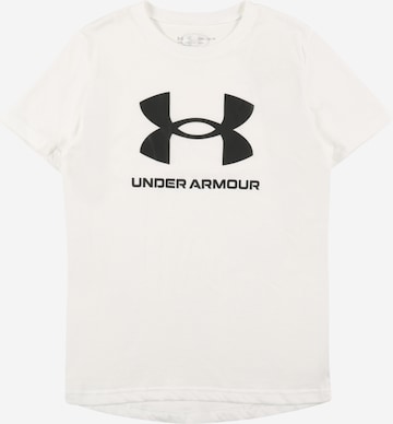 UNDER ARMOUR Performance Shirt in White: front