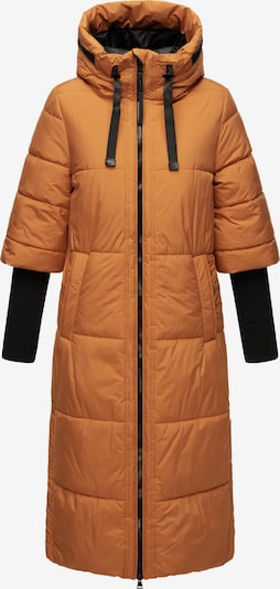 NAVAHOO Winter coat 'Ciao Miau XIV' in Pastel orange / Black, Item view