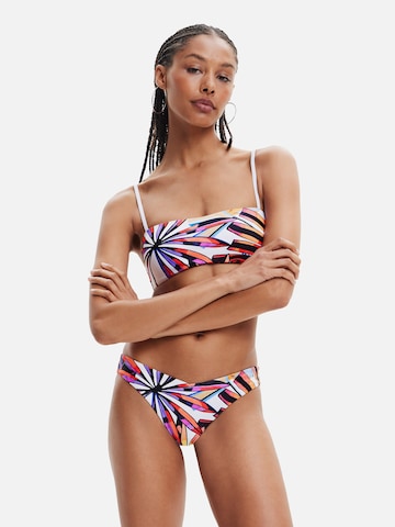 Desigual Bandeau Bikinitop 'Playa' in Wit