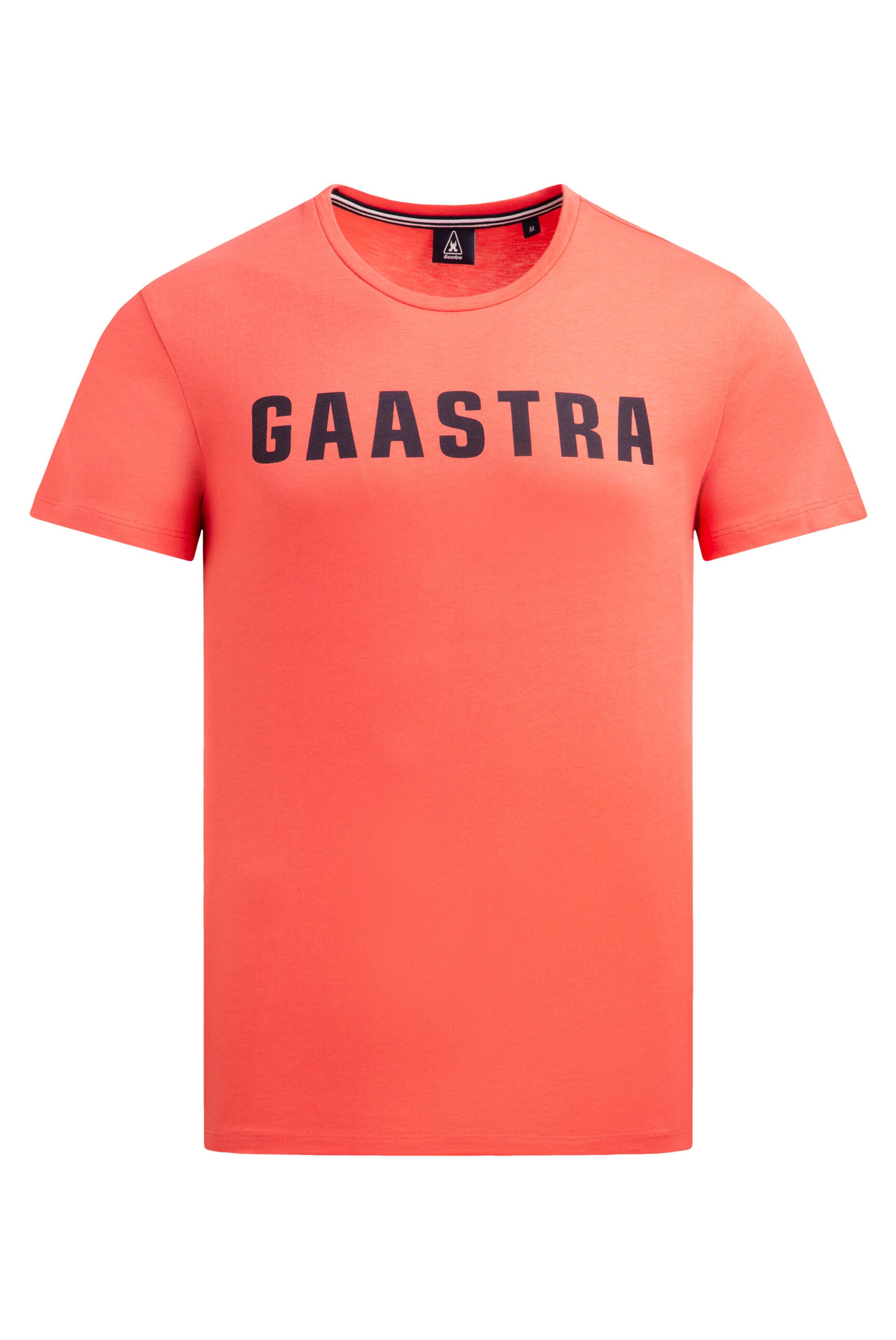 Gaastra Basic T-Shirt Rundhals mit GAASTRA Logo in Orange: Vorderseite