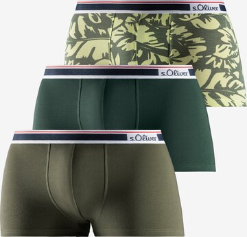 s.Oliver Boxershorts in Groen: voorkant