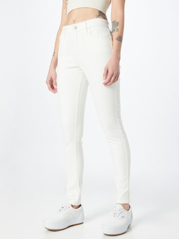 LEVI'S ® Skinny Jeans '720 Hirise Super Skinny' in White: front