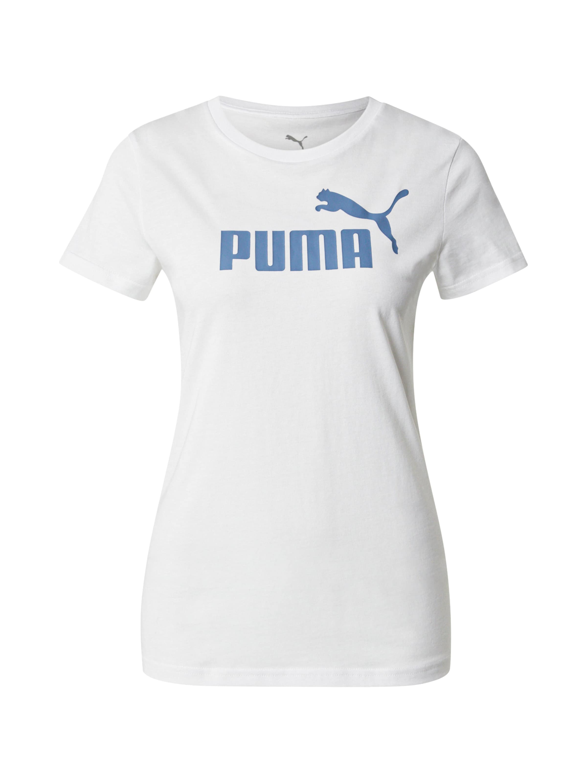PUMA - Camisa funcionais 'ESS No. 1' em branco: frente