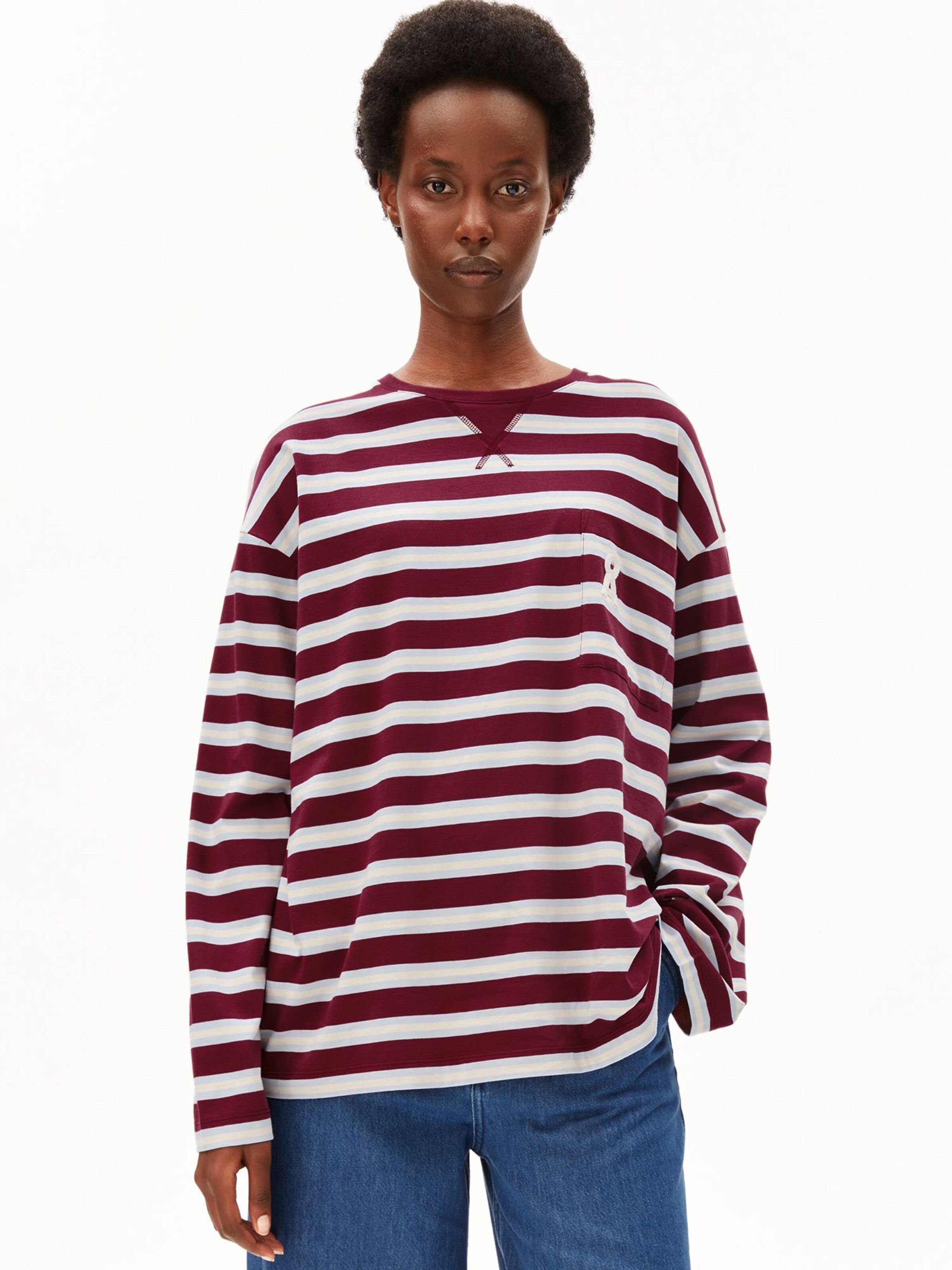 ARMEDANGELS Longsleeve ICONIC Å FIETAA STRIPE in Mischfarben: Vorderseite